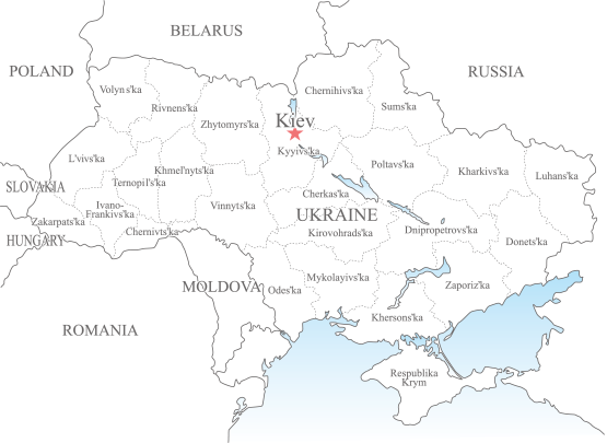 ウクライナ地図